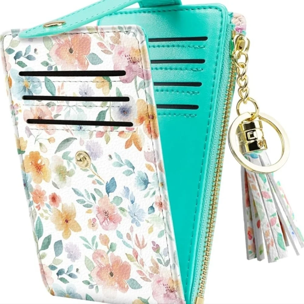 Floral Card Holder Wallet